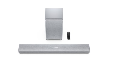 Sharp HT-SBW53121(SL) Q 3.1.2 Dolby Atmos/ DTS:X Soundbar with Wireless Subwoofer, Silver | Sharp Sharp HT-SBW53121(SL) Q 3.1.2 Dolby Atmos/ DTS:X Soundbar with Wireless Subwoofer, Silver | Sharp