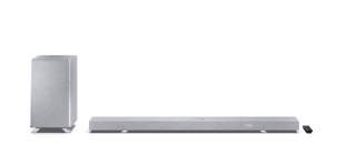 Sharp HT-SBW55121(SL) Q 5.1.2 Dolby Atmos/ DTS:X Soundbar with Wireless Subwoofer, Silver | Sharp