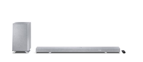 Sharp HT-SBW55121(SL) Q 5.1.2 Dolby Atmos/ DTS:X Soundbar with Wireless Subwoofer, Silver | Sharp Sharp HT-SBW55121(SL) Q 5.1.2 Dolby Atmos/ DTS:X Soundbar with Wireless Subwoofer, Silver | Sharp
