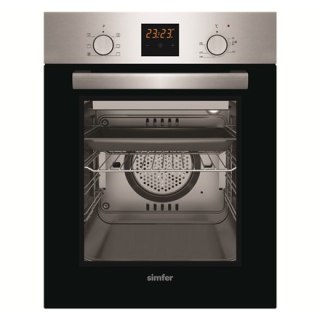 Simfer | 4207BERIM | Piekarnik | 47 L | Wielofunkcyjny | Ręczny | Wysuwane pokrętła | Wysokość 54,1 cm | Szerokość 45 cm | Stal