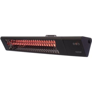 SUNRED | Grzejnik | PRO25W-SMART, Triangle Dark Smart Wall | Podczerwień | 2500 W | Czarny | IP55
