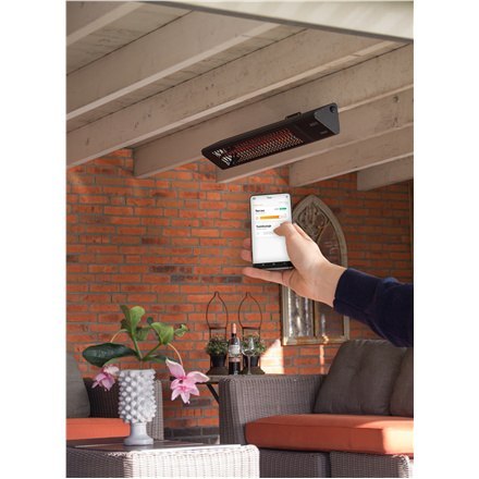SUNRED | Grzejnik | PRO25W-SMART, Triangle Dark Smart Wall | Podczerwień | 2500 W | Czarny | IP55 SUNRED | Grzejnik | PRO25W-SMART, Triangle Dark Smart Wall | Podczerwień | 2500 W | Czarny | IP55