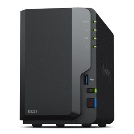 Synology | DS223 | Do 2 HDD/SSD Hot-Swap | Realtek | RTD1619B | Częstotliwość procesora 1,7 GHz | 2 GB | DDR4 Synology | DS223 | Do 2 HDD/SSD Hot-Swap | Realtek | RTD1619B | Częstotliwość procesora 1,7 GHz | 2 GB | DDR4