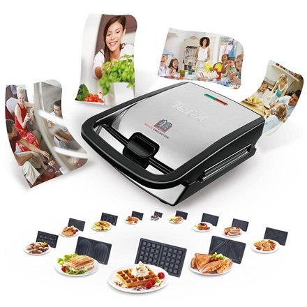 TEFAL | SW854D | Opiekacz do kanapek | 700 W | Liczba talerzy 4 | Liczba ciastek 2 | Średnica cm | Czarny/stal nierdzewna TEFAL | SW854D | Opiekacz do kanapek | 700 W | Liczba talerzy 4 | Liczba ciastek 2 | Średnica cm | Czarny/stal nierdzewna