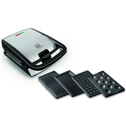 TEFAL | SW854D | Opiekacz do kanapek | 700 W | Liczba talerzy 4 | Liczba ciastek 2 | Średnica cm | Czarny/stal nierdzewna TEFAL | SW854D | Opiekacz do kanapek | 700 W | Liczba talerzy 4 | Liczba ciastek 2 | Średnica cm | Czarny/stal nierdzewna