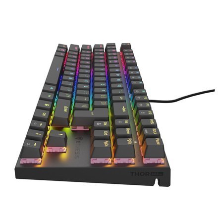 THOR 303 | Mechaniczna klawiatura do gier | Przewodowa | USA | Czarna | USB Type-A | Outemu Peach Silent THOR 303 | Mechaniczna klawiatura do gier | Przewodowa | USA | Czarna | USB Type-A | Outemu Peach Silent