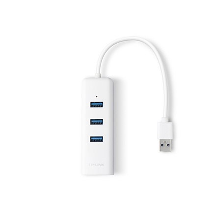 TP-LINK | 3-portowy koncentrator USB 3.0 i karta Gigabit Ethernet 2 w 1 adapter USB | UE330 TP-LINK | 3-portowy koncentrator USB 3.0 i karta Gigabit Ethernet 2 w 1 adapter USB | UE330