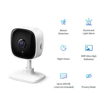 TP-LINK | Home Security Wi-Fi Camera | Tapo C110 | Cube | 3 MP | 3.3mm/F/2.0 | Tryb prywatności, alarm dźwiękowy i świetlny, wyk TP-LINK | Home Security Wi-Fi Camera | Tapo C110 | Cube | 3 MP | 3.3mm/F/2.0 | Tryb prywatności, alarm dźwiękowy i świetlny, wyk