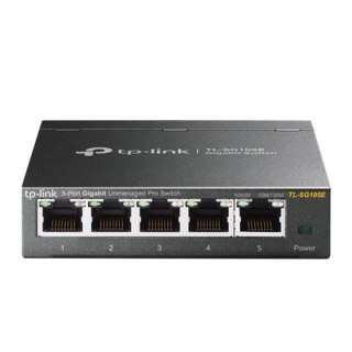 TP-LINK | Przełącznik | TL-SG105E | Zarządzany przez sieć | Możliwość montażu na ścianie | Ilość portów 1 Gb/s (RJ-45) 5 | Typ z
