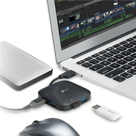 TP-LINK | UH400 | 4-portowy przenośny koncentrator USB 3.0 TP-LINK | UH400 | 4-portowy przenośny koncentrator USB 3.0