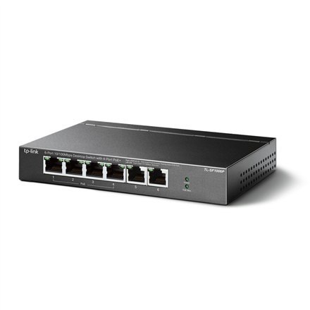 TP-Link TL-SF1006P - V1 - przełącznik - 6 portów - niezarządzalny TP-Link TL-SF1006P - V1 - przełącznik - 6 portów - niezarządzalny