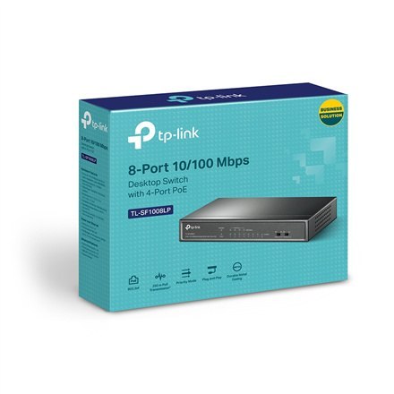 TP-Link TL-SF1008LP - V1 - przełącznik - 8 portów - niezarządzalny TP-Link TL-SF1008LP - V1 - przełącznik - 8 portów - niezarządzalny