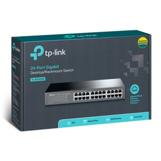 TP-Link TL-SG1024D - przełącznik - 24 porty - do montażu w stelażu