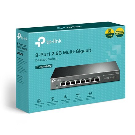 TP-Link TL-SG108-M2 - V1 - switch - 8 portów - niezarządzalny TP-Link TL-SG108-M2 - V1 - switch - 8 portów - niezarządzalny