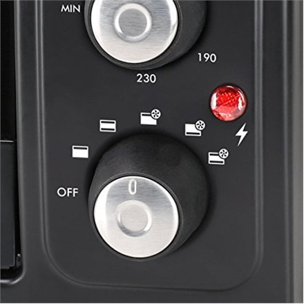 Tristar | Mini piekarnik elektryczny | OV-1443 | Zintegrowany zegar | 38 L | Blat | 3100 W | Czarny Tristar | Mini piekarnik elektryczny | OV-1443 | Zintegrowany zegar | 38 L | Blat | 3100 W | Czarny