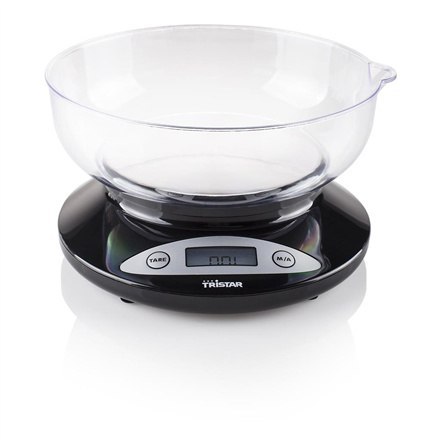 Tristar | Waga kuchenna | KW-2430 | Maksymalna waga (udźwig) 2 kg | Podziałka 1 g | Typ wyświetlacza LCD | Czarny Tristar | Waga kuchenna | KW-2430 | Maksymalna waga (udźwig) 2 kg | Podziałka 1 g | Typ wyświetlacza LCD | Czarny