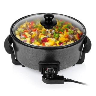 Tristar | Wielofunkcyjna patelnia grillowa XL | PZ-9135 | Średnica 30 cm | Grill | 1500 W | Pokrywa w zestawie | Stały uchwyt |