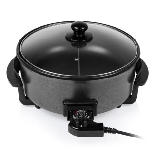 Tristar | Wielofunkcyjna patelnia grillowa XL | PZ-9135 | Średnica 30 cm | Grill | 1500 W | Pokrywa w zestawie | Stały uchwyt |