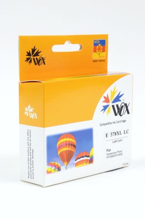Tusz Wox Light Cyan EPSON 378XL zamiennik C13T37954010 (C13T37854010) Tusz Wox Light Cyan EPSON 378XL zamiennik C13T37954010 (C13T37854010)