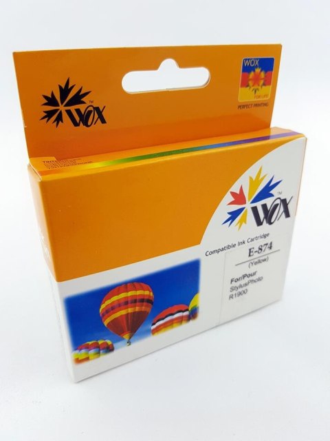 Tusz Wox Yellow EPSON T0874 zamiennik C13T08744010 Tusz Wox Yellow EPSON T0874 zamiennik C13T08744010