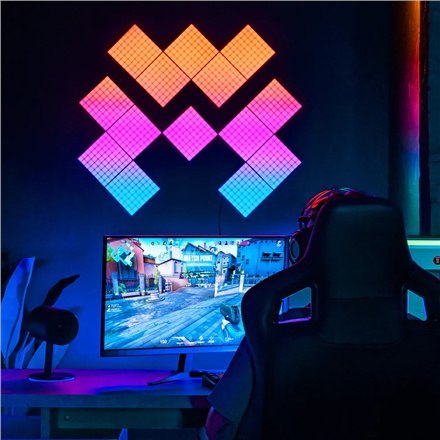 Twinkly Squares Smart LED Panels Expansion pack (3 panele) Twinkly | Squares Smart LED Panels Expansion pack (3 panele) | RGB - Twinkly Squares Smart LED Panels Expansion pack (3 panele) Twinkly | Squares Smart LED Panels Expansion pack (3 panele) | RGB -