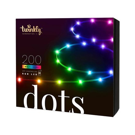 Twinkly|Dots Smart LED Lights 60 RGB (Multicolor), zasilane przez USB, 3m, przezroczyste|RGB - 16M+ kolorów Twinkly|Dots Smart LED Lights 60 RGB (Multicolor), zasilane przez USB, 3m, przezroczyste|RGB - 16M+ kolorów