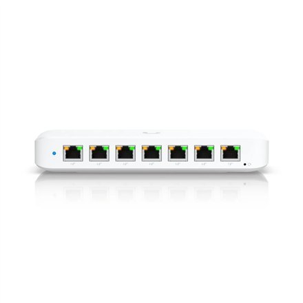 Ubiquiti Rackmountable | Porty 1 Gbps (RJ-45) w ilości 8 | Porty PoE/Poe+ w ilości 7 | Switch | USW-Ultra | Zarządzany L2 Ubiquiti Rackmountable | Porty 1 Gbps (RJ-45) w ilości 8 | Porty PoE/Poe+ w ilości 7 | Switch | USW-Ultra | Zarządzany L2