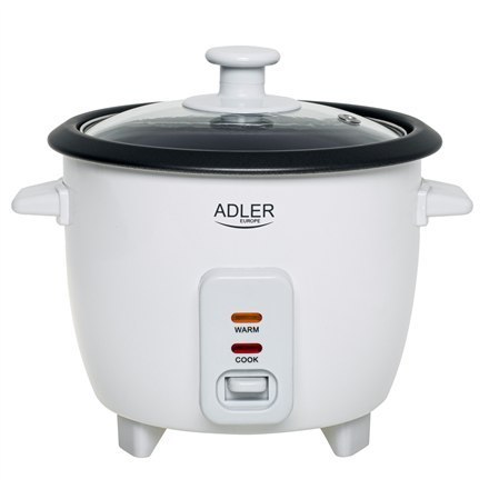 Urządzenie do gotowania ryżu Adler | AD 6418 | 300 W | 0,6 L | Liczba programów 2 | Biały Urządzenie do gotowania ryżu Adler | AD 6418 | 300 W | 0,6 L | Liczba programów 2 | Biały