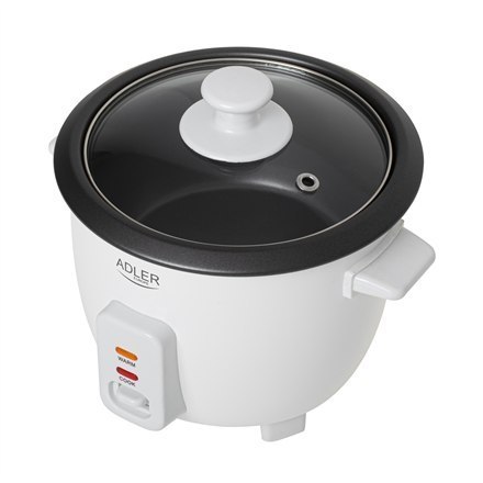Urządzenie do gotowania ryżu Adler | AD 6418 | 300 W | 0,6 L | Liczba programów 2 | Biały Urządzenie do gotowania ryżu Adler | AD 6418 | 300 W | 0,6 L | Liczba programów 2 | Biały