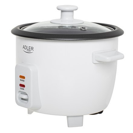 Urządzenie do gotowania ryżu Adler | AD 6418 | 300 W | 0,6 L | Liczba programów 2 | Biały Urządzenie do gotowania ryżu Adler | AD 6418 | 300 W | 0,6 L | Liczba programów 2 | Biały