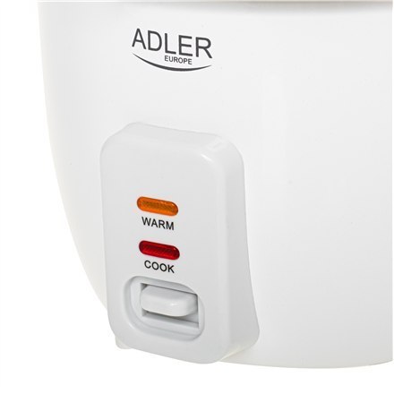Urządzenie do gotowania ryżu Adler | AD 6418 | 300 W | 0,6 L | Liczba programów 2 | Biały Urządzenie do gotowania ryżu Adler | AD 6418 | 300 W | 0,6 L | Liczba programów 2 | Biały