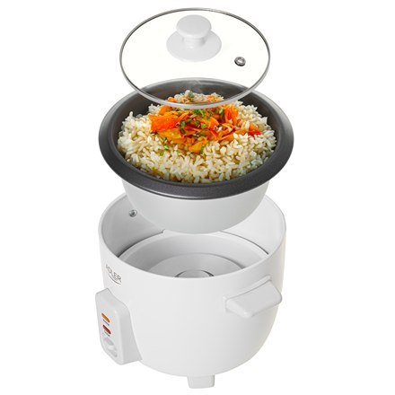 Urządzenie do gotowania ryżu Adler | AD 6418 | 300 W | 0,6 L | Liczba programów 2 | Biały Urządzenie do gotowania ryżu Adler | AD 6418 | 300 W | 0,6 L | Liczba programów 2 | Biały