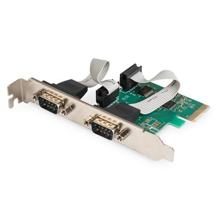 Adaptacyjna karta interfejsu szeregowego PCIe Digitus DS-30000-1 | 2 porty | AX99100 Adaptacyjna karta interfejsu szeregowego PCIe Digitus DS-30000-1 | 2 porty | AX99100