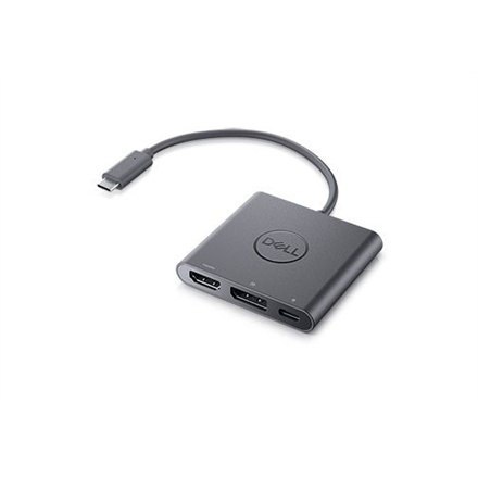 Adapter wideo Dell | 19-pinowe HDMI typu A | 20-pinowe DisplayPort | 24-pinowe USB-C (tylko zasilanie) | żeńskie | 24-pinowe USB Adapter wideo Dell | 19-pinowe HDMI typu A | 20-pinowe DisplayPort | 24-pinowe USB-C (tylko zasilanie) | żeńskie | 24-pinowe USB