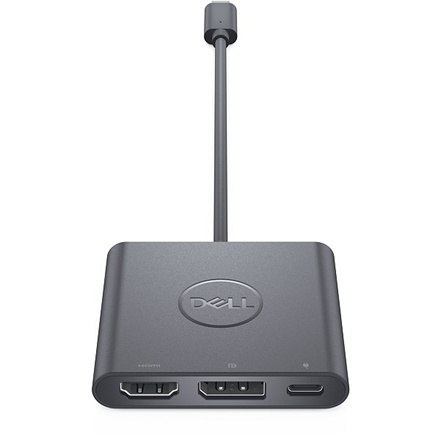 Adapter wideo Dell | 19-pinowe HDMI typu A | 20-pinowe DisplayPort | 24-pinowe USB-C (tylko zasilanie) | żeńskie | 24-pinowe USB Adapter wideo Dell | 19-pinowe HDMI typu A | 20-pinowe DisplayPort | 24-pinowe USB-C (tylko zasilanie) | żeńskie | 24-pinowe USB