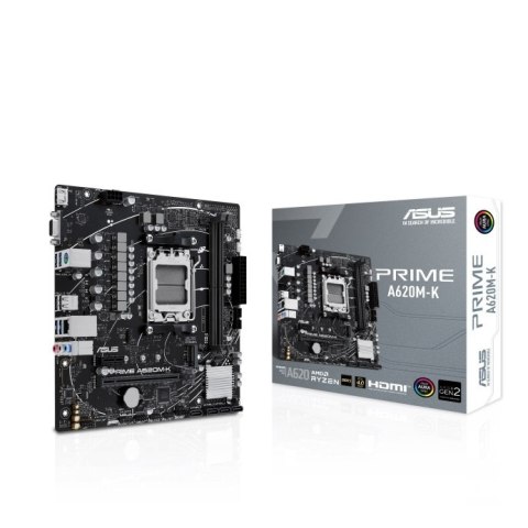Asus | PRIME A620M-K | Rodzina procesora AMD | Gniazdo procesora AM5 | DDR5 DIMM | Sloty pamięci 2 | Obsługiwane interfejsy dysk Asus | PRIME A620M-K | Rodzina procesora AMD | Gniazdo procesora AM5 | DDR5 DIMM | Sloty pamięci 2 | Obsługiwane interfejsy dysk