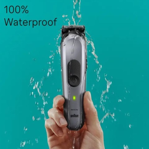 Braun Trimmer do zarostu MGK7420 | Bezprzewodowy trymer 13 długości | Kolor czarno-szary Braun Trimmer do zarostu MGK7420 | Bezprzewodowy trymer 13 długości | Kolor czarno-szary