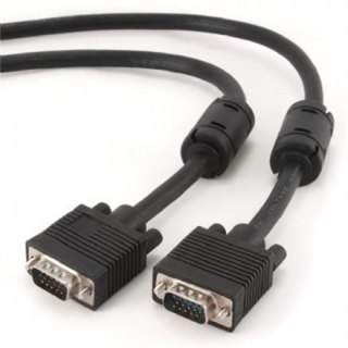 Cablexpert | CC-PPVGA-10M-B | Kabel VGA | Męski | 15-pinowy HD D-Sub (HD-15) | Męski | 15-pinowy HD D-Sub (HD-15) | 10 m | Czarn