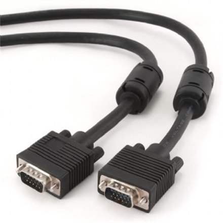 Cablexpert | CC-PPVGA-10M-B | Kabel VGA | Męski | 15-pinowy HD D-Sub (HD-15) | Męski | 15-pinowy HD D-Sub (HD-15) | 10 m | Czarn Cablexpert | CC-PPVGA-10M-B | Kabel VGA | Męski | 15-pinowy HD D-Sub (HD-15) | Męski | 15-pinowy HD D-Sub (HD-15) | 10 m | Czarn