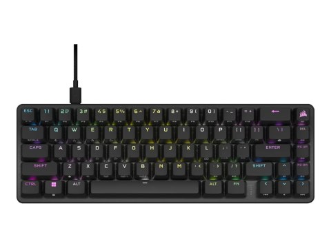 Corsair | Czarna | Klawiatura Mechaniczna do Gry K65 PRO MINI RGB | Przewodowa | NA | USB typu A | 600 g | OPX Corsair | Czarna | Klawiatura Mechaniczna do Gry K65 PRO MINI RGB | Przewodowa | NA | USB typu A | 600 g | OPX