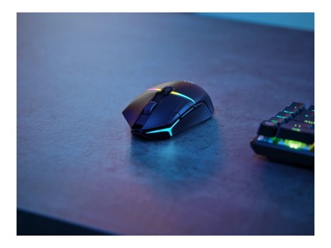Corsair | Mysz dla graczy | NIGHTSABRE RGB | Bezprzewodowa | Bluetooth, 2,4 GHz | Czarna Corsair | Mysz dla graczy | NIGHTSABRE RGB | Bezprzewodowa | Bluetooth, 2,4 GHz | Czarna