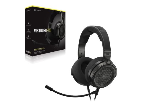 Corsair | VIRTUOSO PRO | Słuchawki Gamingowe | Przewodowe | Nauszne | Mikrofon | Węgiel Corsair | VIRTUOSO PRO | Słuchawki Gamingowe | Przewodowe | Nauszne | Mikrofon | Węgiel