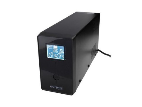 EnerGenie | UPS z USB i wyświetlaczem LCD, Czarny | 850 VA | 220 V EnerGenie | UPS z USB i wyświetlaczem LCD, Czarny | 850 VA | 220 V