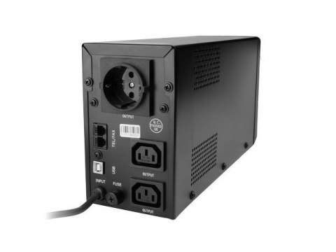 EnerGenie | UPS z USB i wyświetlaczem LCD, Czarny | 850 VA | 220 V EnerGenie | UPS z USB i wyświetlaczem LCD, Czarny | 850 VA | 220 V