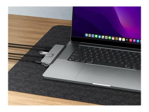 HiperDrive DUO PRO 7-w-2 USB-C Hub dla MacBook Air/Pro 2016-2020 | Porty Ethernet LAN (RJ-45) 1 | Ilość portów HDMI 1 HiperDrive DUO PRO 7-w-2 USB-C Hub dla MacBook Air/Pro 2016-2020 | Porty Ethernet LAN (RJ-45) 1 | Ilość portów HDMI 1