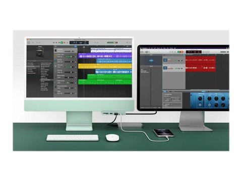 HiperDrive USB-C 6-w-1 Form-fit Hub z 4K HDMI do iMac 24" | Ilość portów HDMI: 1 HiperDrive USB-C 6-w-1 Form-fit Hub z 4K HDMI do iMac 24" | Ilość portów HDMI: 1