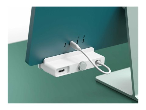 HiperDrive USB-C 6-w-1 Form-fit Hub z 4K HDMI do iMac 24" | Ilość portów HDMI: 1 HiperDrive USB-C 6-w-1 Form-fit Hub z 4K HDMI do iMac 24" | Ilość portów HDMI: 1