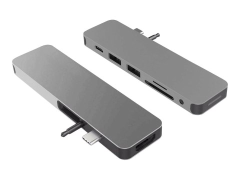 Hyper HyperDrive USB-C 7-in-1 Laptop Form-Fit Hub - Space Grey Hyper HyperDrive USB-C 7-in-1 Laptop Form-Fit Hub - Space Grey