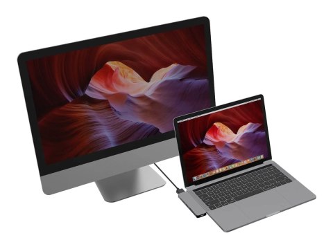 Hyper HyperDrive USB-C 7-in-1 Laptop Form-Fit Hub - Space Grey Hyper HyperDrive USB-C 7-in-1 Laptop Form-Fit Hub - Space Grey