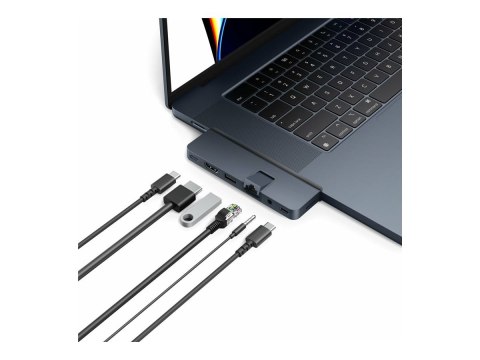 Koncentrator HyperDrive Dual USB-C 7-w-2 z uniwersalnym adapterem USB-C dla MacBook Air/Pro 2016-2020 | Porty Ethernet LAN (RJ-4 Koncentrator HyperDrive Dual USB-C 7-w-2 z uniwersalnym adapterem USB-C dla MacBook Air/Pro 2016-2020 | Porty Ethernet LAN (RJ-4